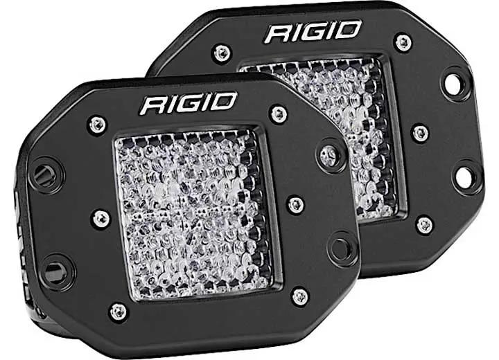 Rigid Industries - D - Series PRO Flood Light – 3168 Lumens, IP68 - Rated, Sleek Black Flush Mount