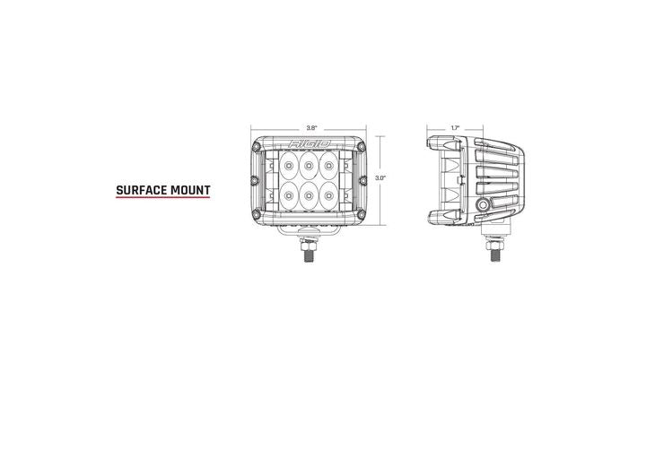 Rigid Industries D-SS Amber Spot Lights - High-Performance Pair