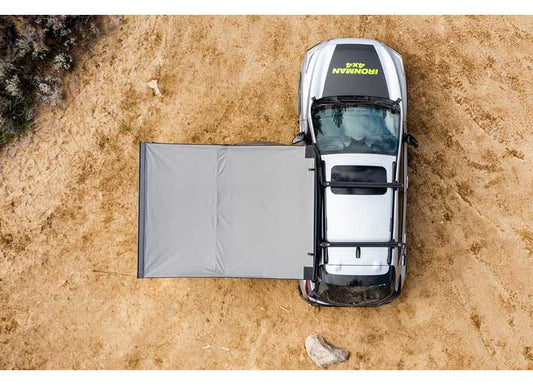 DELTAWING 6.5FT INSTANT AWNING WITH LED LIGHT KIT, BLACKOUT FABRIC, WATERPROOF, UV50 PROTECTION