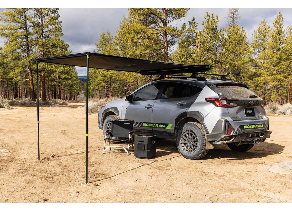 DELTAWING 6.5FT INSTANT AWNING WITH LED LIGHT KIT, BLACKOUT FABRIC, WATERPROOF, UV50 PROTECTION Ironman 4x4