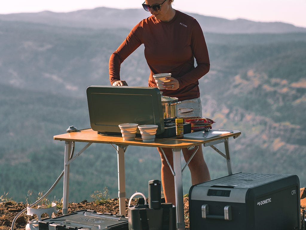 Dometic GO Portable Bamboo Camping Table