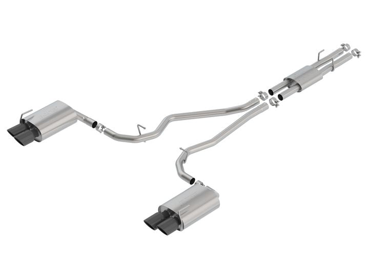 Borla Exhaust - EXPLORER ST 2020 3.0L V6 AT AWD 4DR 2.25" "ATAK" BLACK CHROME TIPS