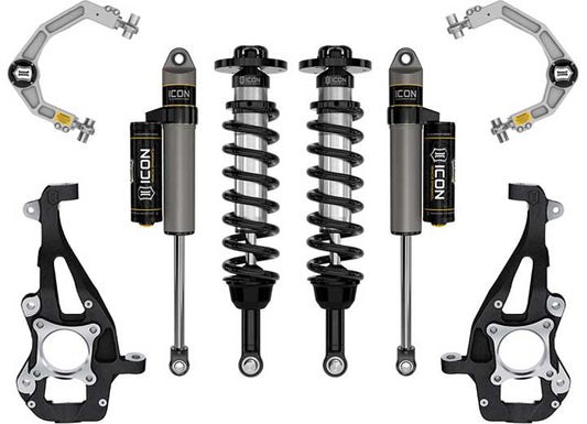 F150 4WD Stage 2 Suspension System with Billet Upper Control Arms - 3.5 to 4.5 Inch Lift