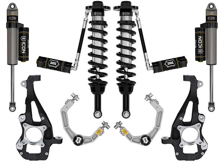 Ford F150 4WD Stage 3 Adjustable Suspension Kit with Billet Upper Control Arms