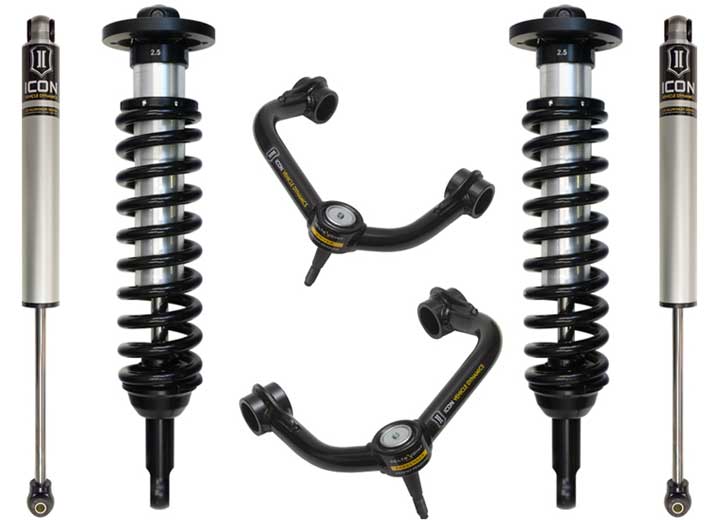 Icon Vehicle Dynamics - Ford F150 Stage 2 4WD Lift Suspension Kit - 0 - 2.63" with Tubular Upper Control Arms