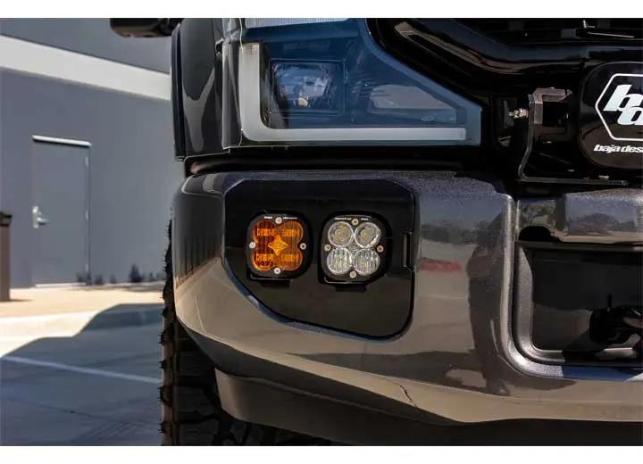 Baja Designs - Ford Squadron SAE Pro Fog Pocket Light Kit (Clear - SAE Fog) | 2020 - 2022 F - 250/F - 350 Super Duty