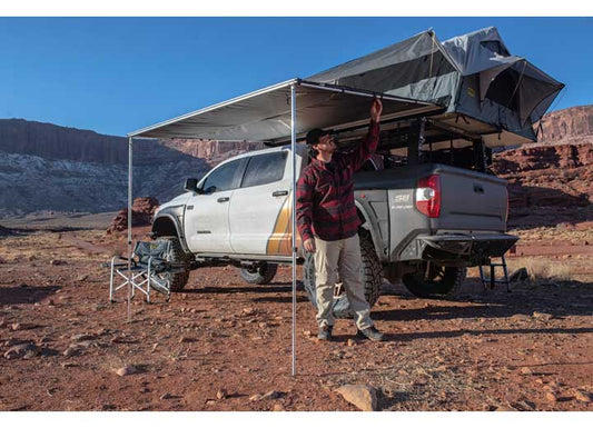 Smittybilt GEN2 8ft Tent Awning - 8.2ft x 6.2ft, Tactical Gray