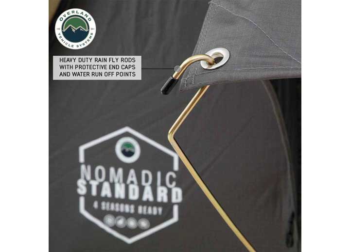 HD Nomadic 2 Soft Shell Roof Top Tent for Two – Grey with Green Rainfly