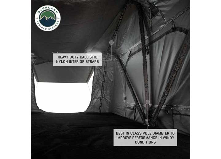 HD Nomadic 2 Soft Shell Roof Top Tent for Two – Grey with Green Rainfly