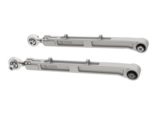 ICON 2021-2023 Ford Bronco Rear Billet Lower Link Kit – CNC Machined 6061 Aluminum, On-Vehicle Adjustability, and Maximum Off-Road Performance
