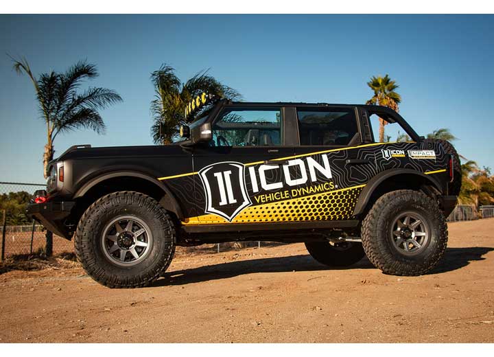 ICON 2021-2023 Ford Bronco Rear Billet Lower Link Kit – CNC Machined 6061 Aluminum, On-Vehicle Adjustability, and Maximum Off-Road Performance