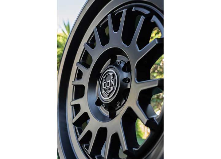 ICON ALLOYS ANZA SATIN BLACK - 17 X 8.5 / 5 X 5 / -6MM / 4.5IN BS
