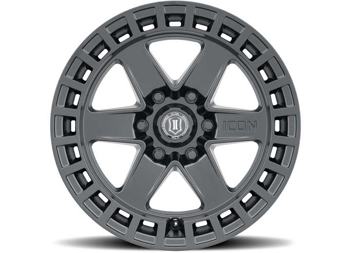 ICON ALLOYS RAIDER SAT BLK-17 X 8.5/6 X 5.5/0 MM/4.75IN BS