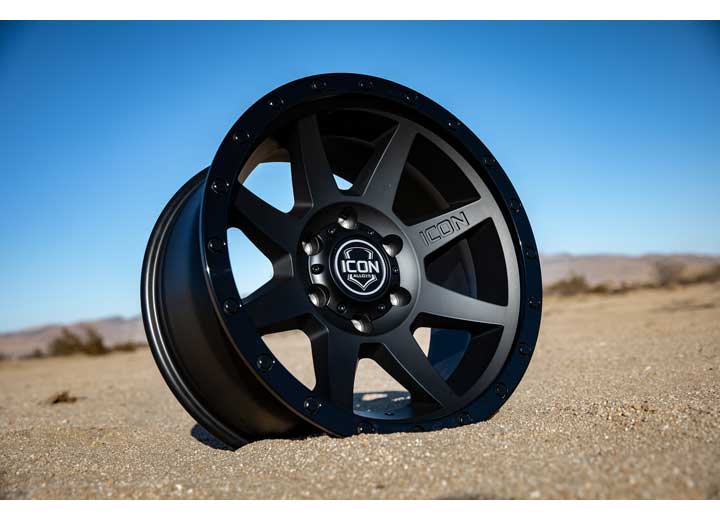 Icon Vehicle Dynamics - ICON Alloys Rebound Double Black - 17x8.5 Wheel, 5x5 Bolt Pattern, - 6mm Offset