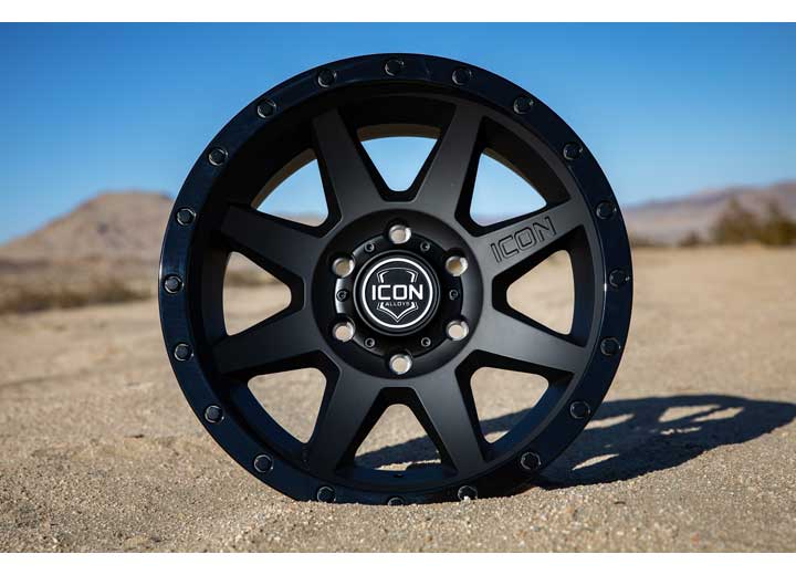 Icon Vehicle Dynamics - ICON Alloys Rebound Double Black - 17x8.5 Wheel, 5x5 Bolt Pattern, - 6mm Offset