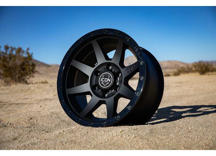 Icon Vehicle Dynamics - ICON Alloys Rebound Double Black - 17x8.5 Wheel, 5x5 Bolt Pattern, - 6mm Offset