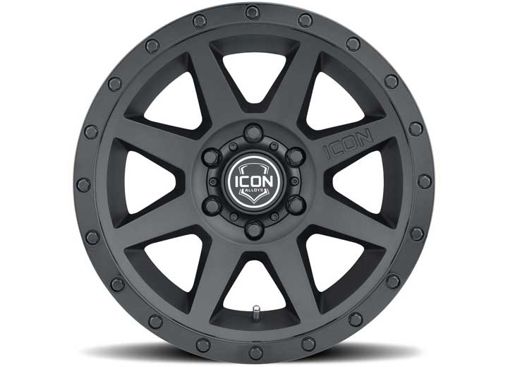 Icon Vehicle Dynamics - ICON Alloys Rebound Double Black - 17x8.5 Wheel, 5x5 Bolt Pattern, - 6mm Offset