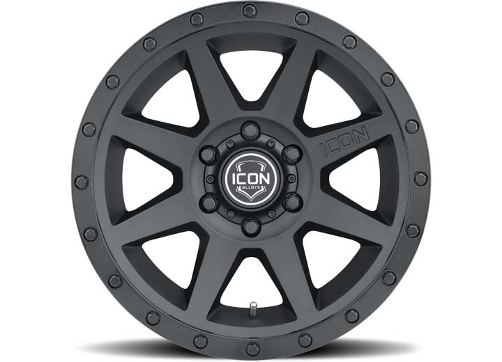 ICON Alloys Rebound Double Black 17x8.5 Wheel - 6x5.5 Bolt Pattern, 0mm Offset