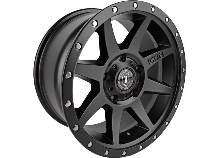 Icon Vehicle Dynamics - ICON Alloys Rebound Satin Black - 18 x 9 Wheel - 5 x 150 Bolt Pattern - 25mm Offset - 6" Backspacing