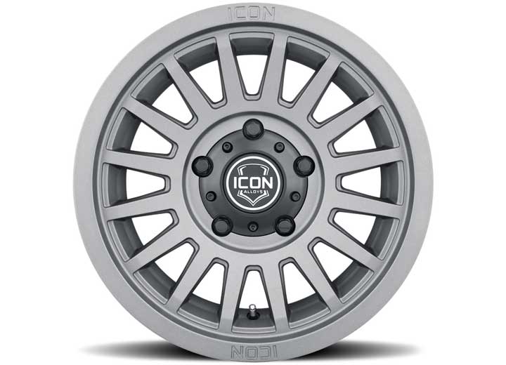 ICON Alloys Recon SLX Charcoal Wheel - 18 x 9 Size, 6 x 5.5 Bolt Pattern, 0mm Offset, 5" Backspacing