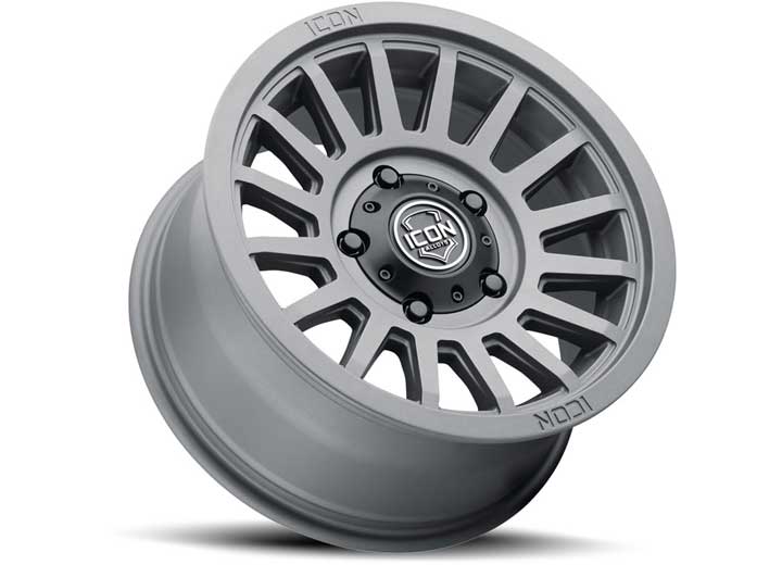 ICON Alloys Recon SLX Charcoal Wheel - 18 x 9 Size, 6 x 5.5 Bolt Pattern, 0mm Offset, 5" Backspacing