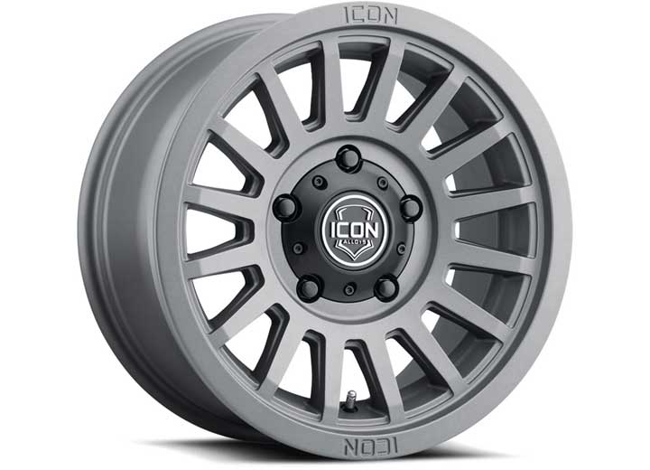 ICON Alloys Recon SLX Charcoal Wheel - 18 x 9 Size, 6 x 5.5 Bolt Pattern, 0mm Offset, 5" Backspacing