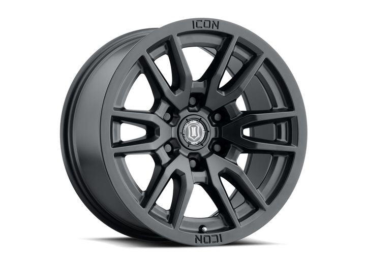 ICON ALLOYS VECTOR 6 SAT BLK Wheels - 17x8.5 - 6x5.5 - 0mm Offset