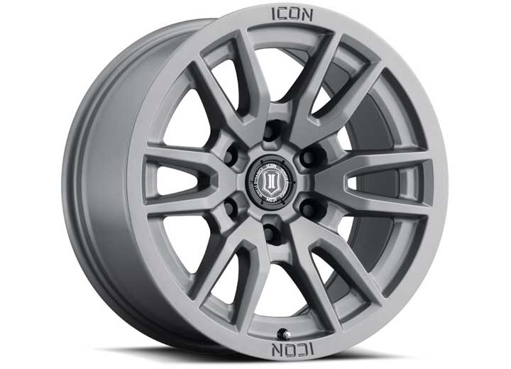 Icon Vehicle Dynamics - ICON ALLOYS Vector 6 Titanium 17x8.5 Wheel 6x5.5 Bolt Pattern 0mm Offset 4.75" Backspace