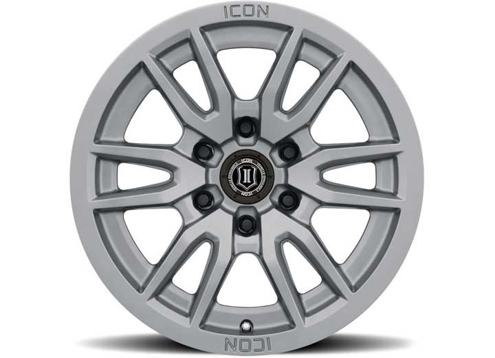 Icon Vehicle Dynamics - ICON ALLOYS Vector 6 Titanium 17x8.5 Wheel 6x5.5 Bolt Pattern 0mm Offset 4.75" Backspace