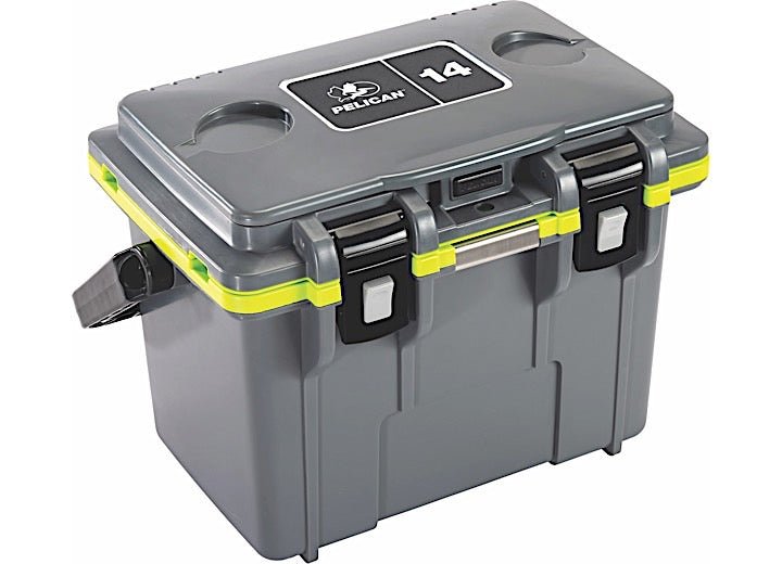 IM 14QT ELITE COOLER DKGRY/EGRN