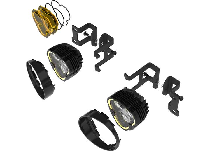 KC Hilites 12-C LED Fog Light Master Kit for TACOMA/4RUNNER/TUNDRA - Ultimate Off-Road Visibility and Performance