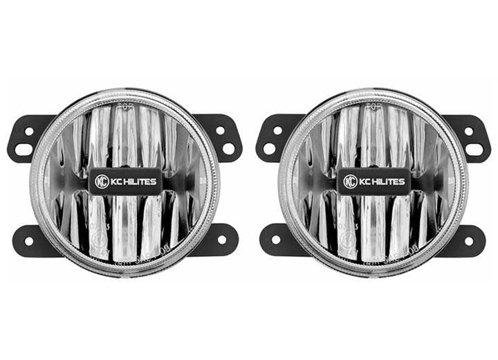 KC HiLiTES 497 4" Gravity G4 LED Fog Light – Superior Off-Road Visibility for 2010-2018 Jeep JK – Unmatched Performance in Any Condition KC Hilites