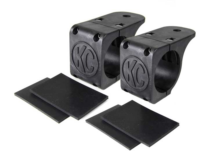 KC Hilites Adjustable Light Mount Tube Clamp for 2.25" to 2.5" Bars (Pair) - Premium Off-Road Illumination Solution KC Hilites