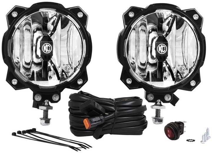 KC HiLiTES PRO6 Gravity LED Wide-40 Dual Mount System - Ultimate Off-Road Lighting for Adventurers KC Hilites