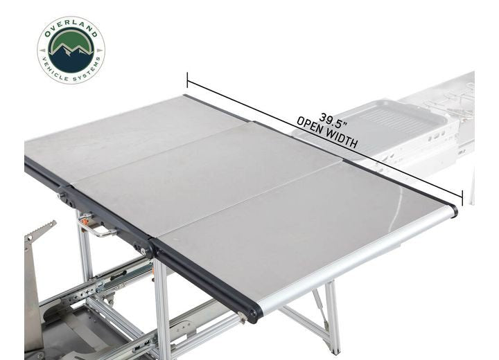 KOMODO CAMP KITCHEN - DUAL GRILL, SKILLET, FOLDING SHELVES, AND ROCKET TOWER -