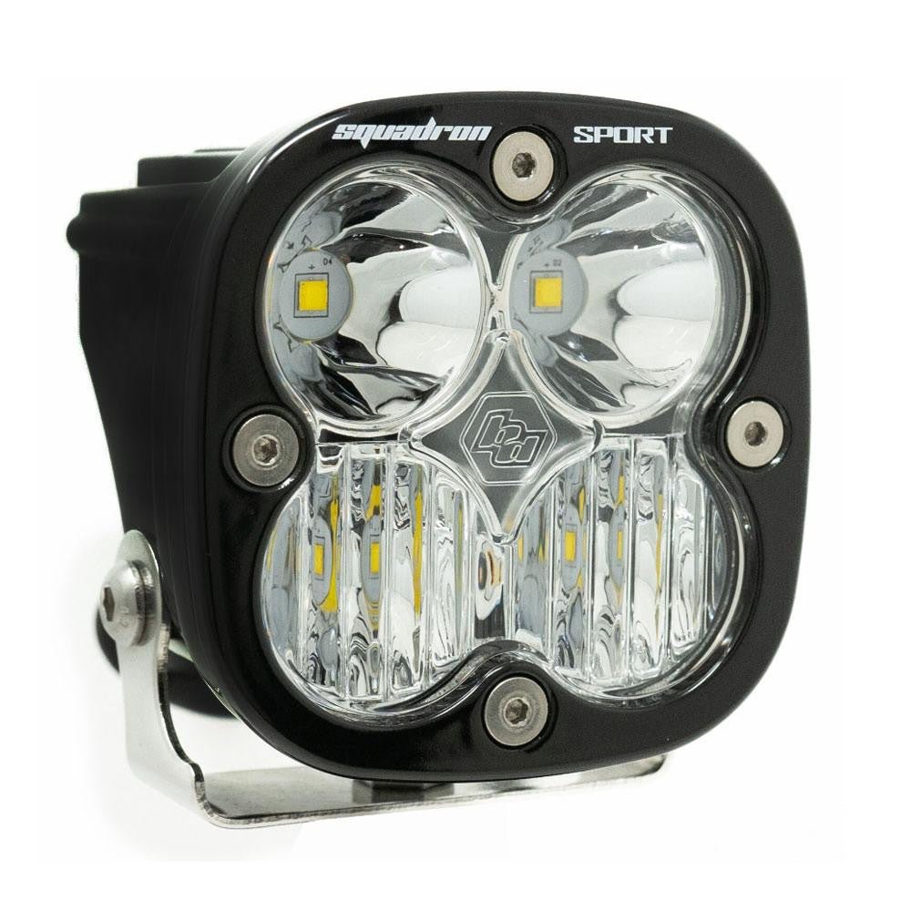 Baja Designs Squadron Sport White LED Auxiliary Light Pod (Clear Driving/Combo)