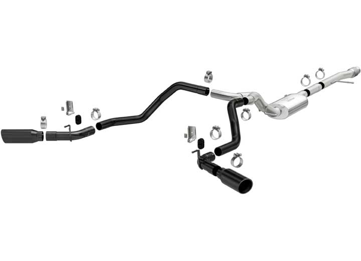 19-22 SILVERADO/SIERRA 1500 STREET CAT-BACK EXHAUST SYSTEM BLACK
