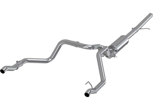 19-C Silverado/Sierra V6/V8 2.5" Dual Rear Cat Back Exhaust System - T304 Stainless Steel