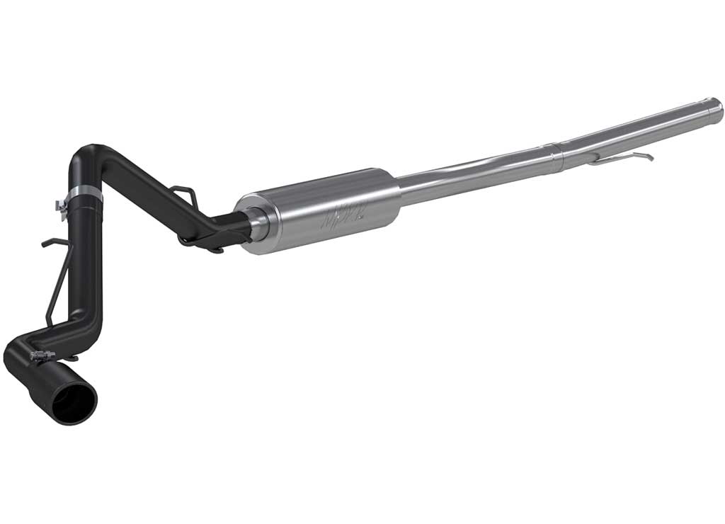 2019 Chevrolet Silverado/Sierra 1500 3-Inch Black Single Side Cat Back Exhaust System MBRP, Inc.