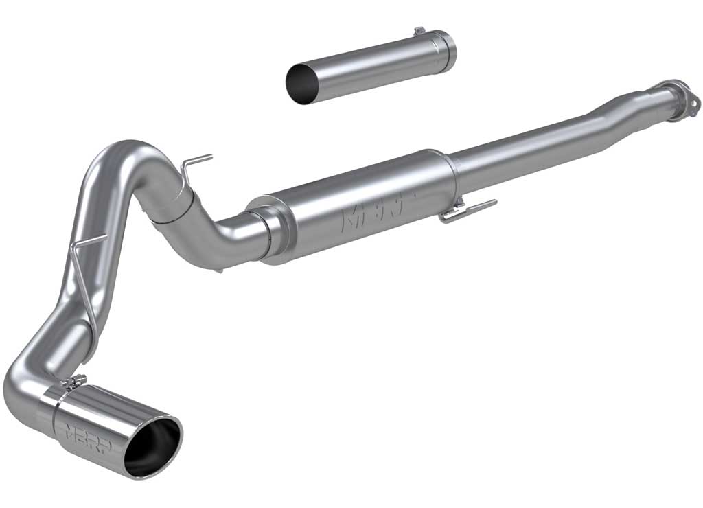 F150 4" Cat-Back Exhaust System - T409 Stainless Steel, Single Side Exit MBRP, Inc.
