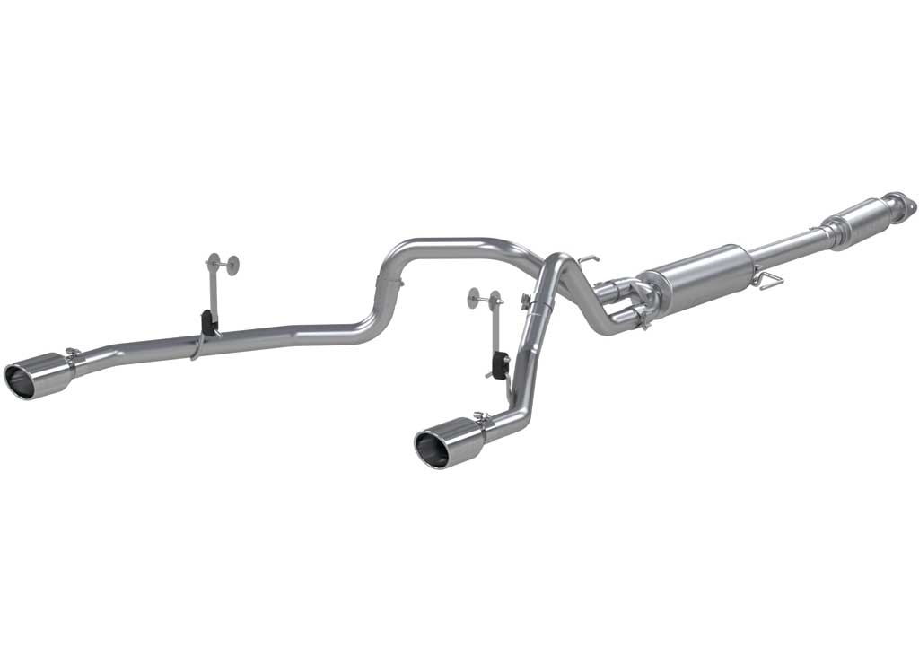 Premium Aluminized Cat-Back Dual Exhaust System for 2021 Ford F-150 EcoBoost and 5.0L Engines