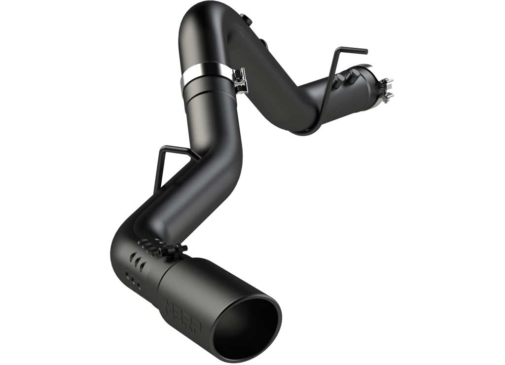 Duramax Performance Upgrade: 20-C GMC/CHEVY 2500/3500 6.6L Black Coated 4" Filter Back Exhaust System with Single Side Exit MBRP, Inc.