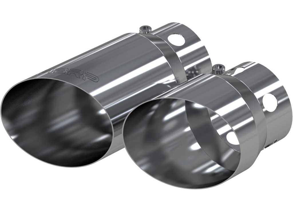Ford F250/F350/F450 Premium T304 4" Inlet 5" Tip Exhaust Cover Set - Customizable Lengths MBRP, Inc.