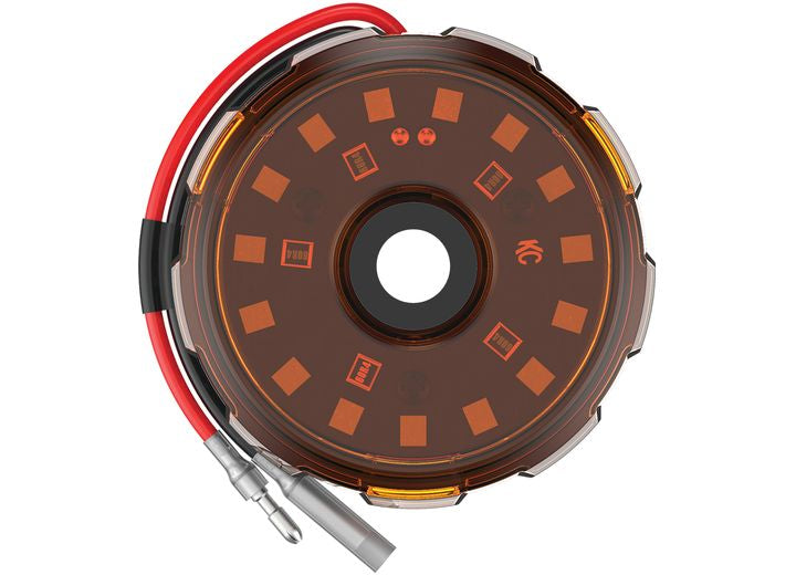 KC Hilites CYCLONE V2 Amber Lens 5W LED Flood Light - Superior Off-Road Illumination Solution KC Hilites