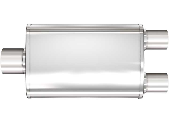 MULTI-CHAMBER PERFORMANCE MUFFLER SS 14X4X9 2.25/2.0 C/D
