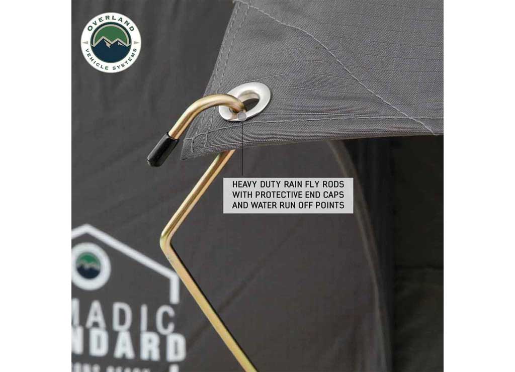 Overland Vehicle Systems / Up Down Air - N3E NOMADIC 3 Extended Roof - Top Tent with Green Rainfly - Ideal for Outdoor Adventures