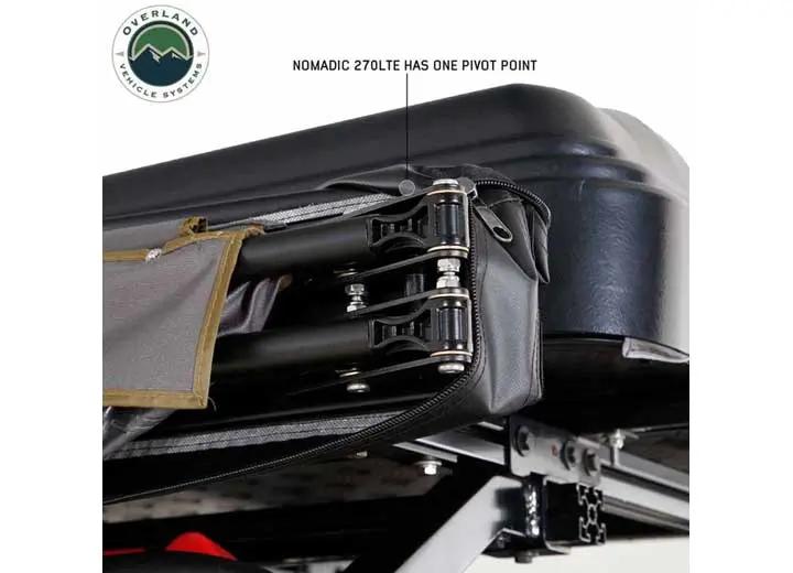 Overland Vehicle Systems / Up Down Air - NOMADIC 270 LTE Side Awning with Installation Bracket Kit