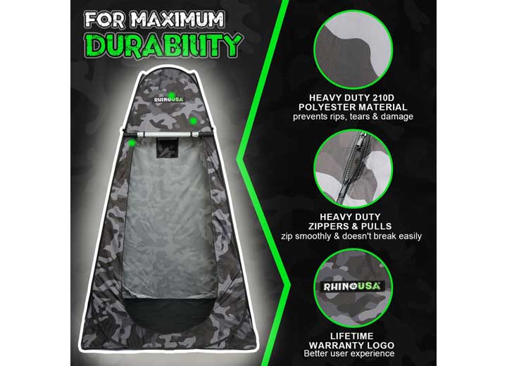 Camouflage Outdoor Privacy Pop-Up Tent