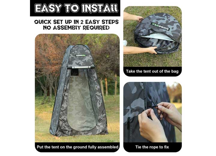 Camouflage Outdoor Privacy Pop-Up Tent
