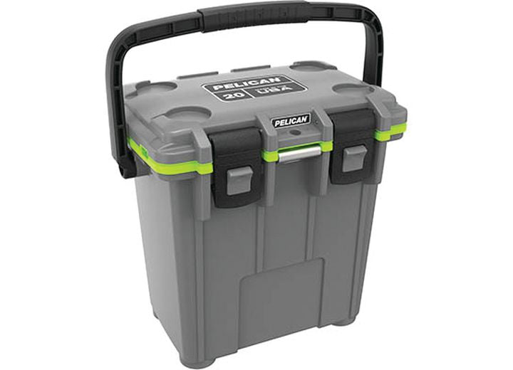 Pelican - Pelican Elite 20QT Cooler - Dark Gray/Green